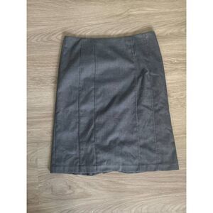 Rebecca Taylor Gray Pleated Business Pencil Skirt, size 6